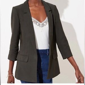 NWT LOFT PLUS Olive Green Brazer size 22